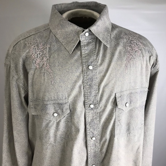 RU Western Cowboy Pearl Snap Shirt - Picture 5 of 16